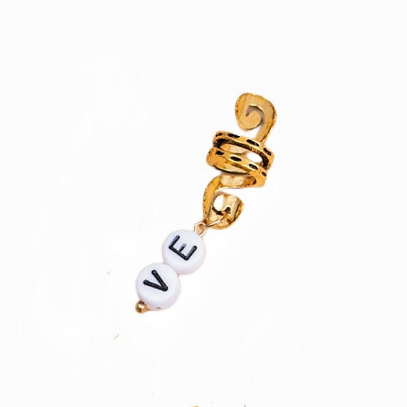 Reggae sucio trenza peluca vintage aleación pelo banda pelo anillo trenza tocado accesorios para el cabello DIY con cuentas hombres y mujeres tejido 20