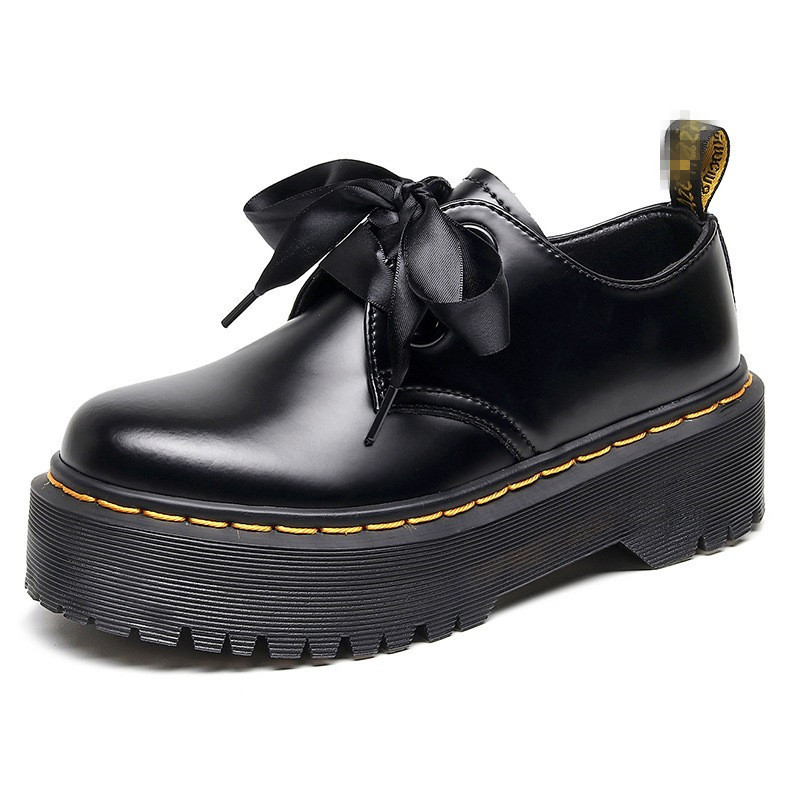 1461 Thick Bottom 2 Hole Rose Luo Jie Women's Holly Leather Martin Shoes Women's Low Top Platform Bottom Short Boots for Women