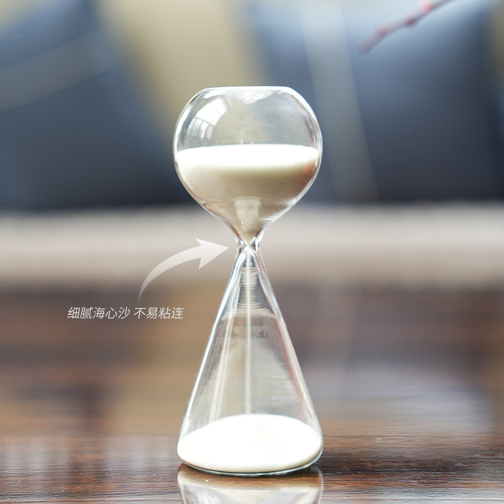 Reloj de arena de cristal colgante de estrella de hogar nórdico 15 minutos Reloj de arena de meteorito Regalos creativos Fábrica de decoración del hogar image 4