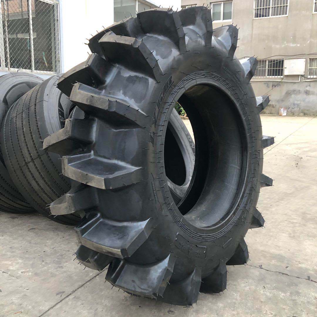 水田高花轮胎19.5L-24农用拖拉机轮胎18-30 34 38