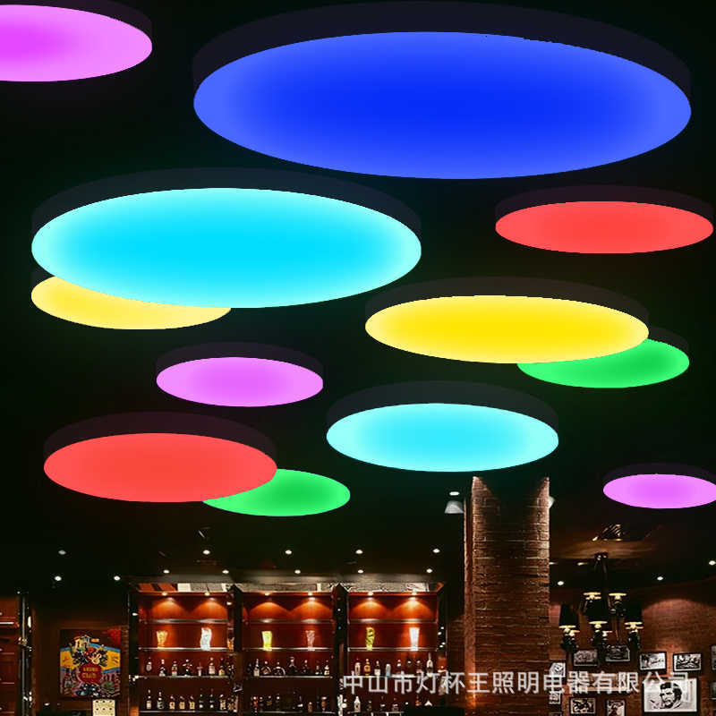 Círculo de colorido caballo de carreras atmósfera bar bar bar tienda de hotpot KTV bar anillo decoración de caballo de carreras atmósfera luz