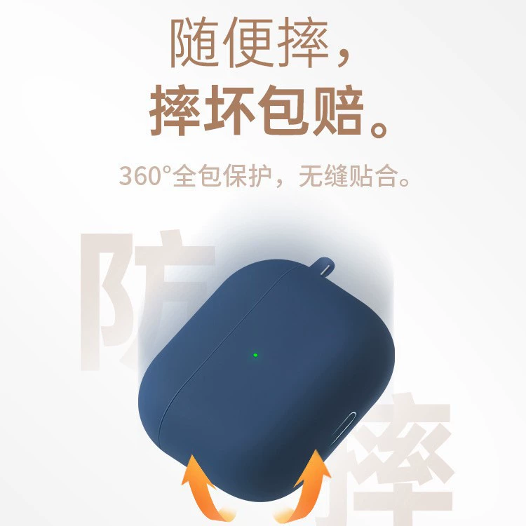Apple, compatible transparent protective case, protective bag, wireless headphones, pro3, fall protection, bluetooth