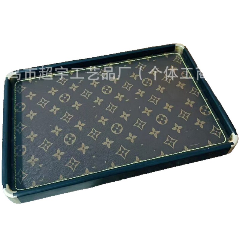 轻奢复古胡桃木托盘茶几客厅家居装饰带手柄收纳文玩木质茶托盘|undefined