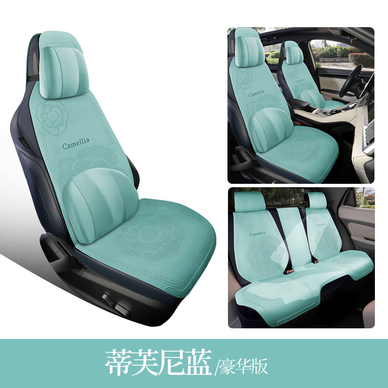 Universal Car Seat — Universal Seat cushion, seat cover - tiffany-blue-5-seats-deluxe