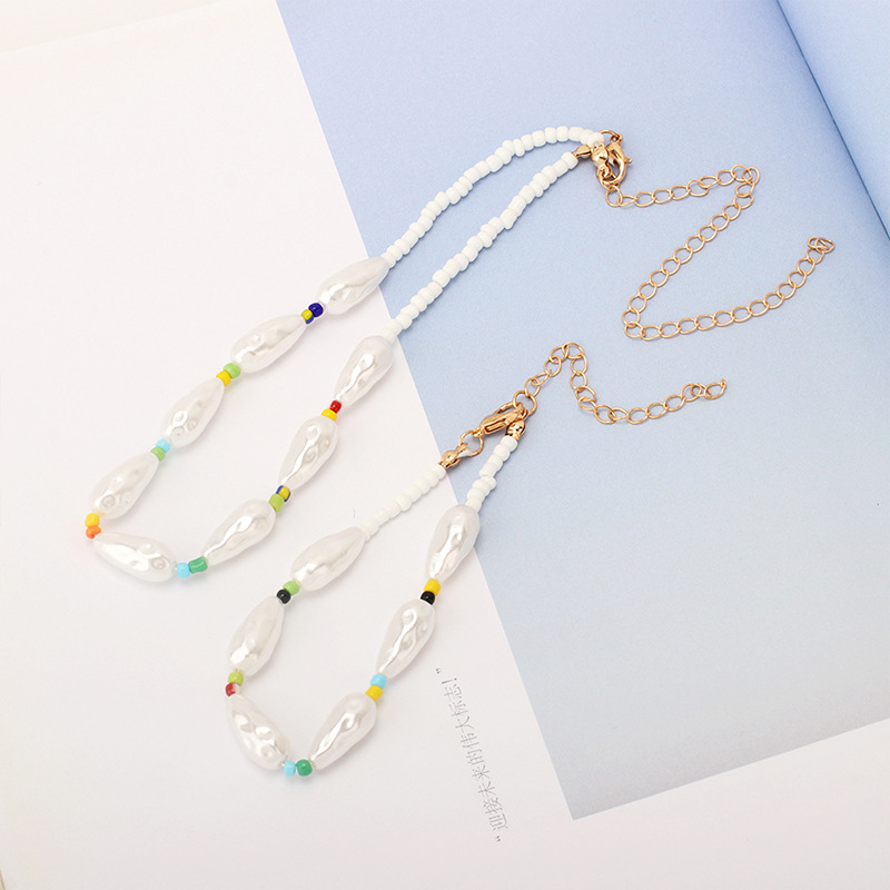 9g Weight Necklace Classification Wedding, Travel Occasion Women'S Gender Baroque Irregular Pearl Necklace Bracelet Combination Set Wholesale 2