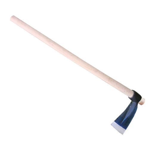 A large wooden-handled manganese steel spade, outdoor agricultural tool, full steel, thickened, household flat spade, old-fashioned forged steel spade