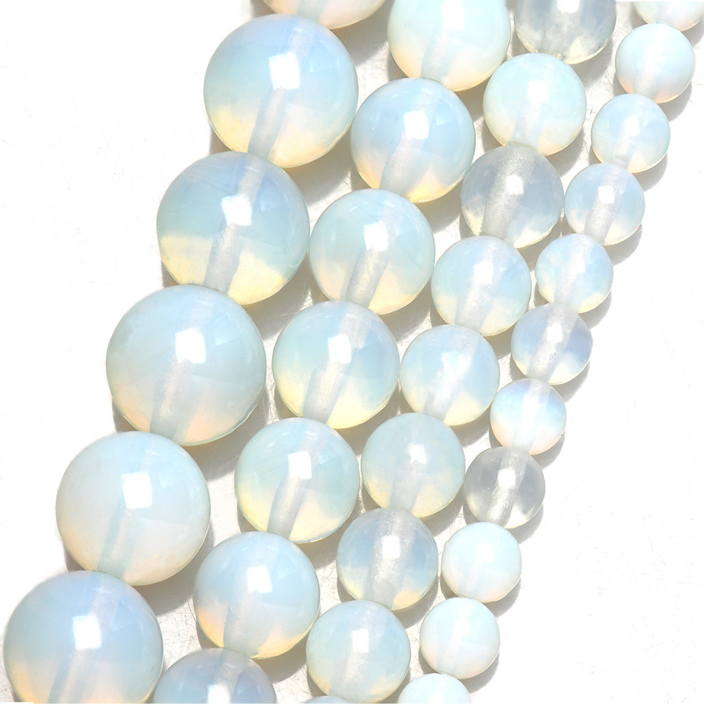 Opal Bead Strand Bracelet Necklace Accessories Raw Material Bead Semi-Finished Cross-Border Supplier