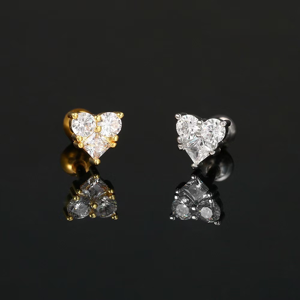 Labret piercing jewelry detail image