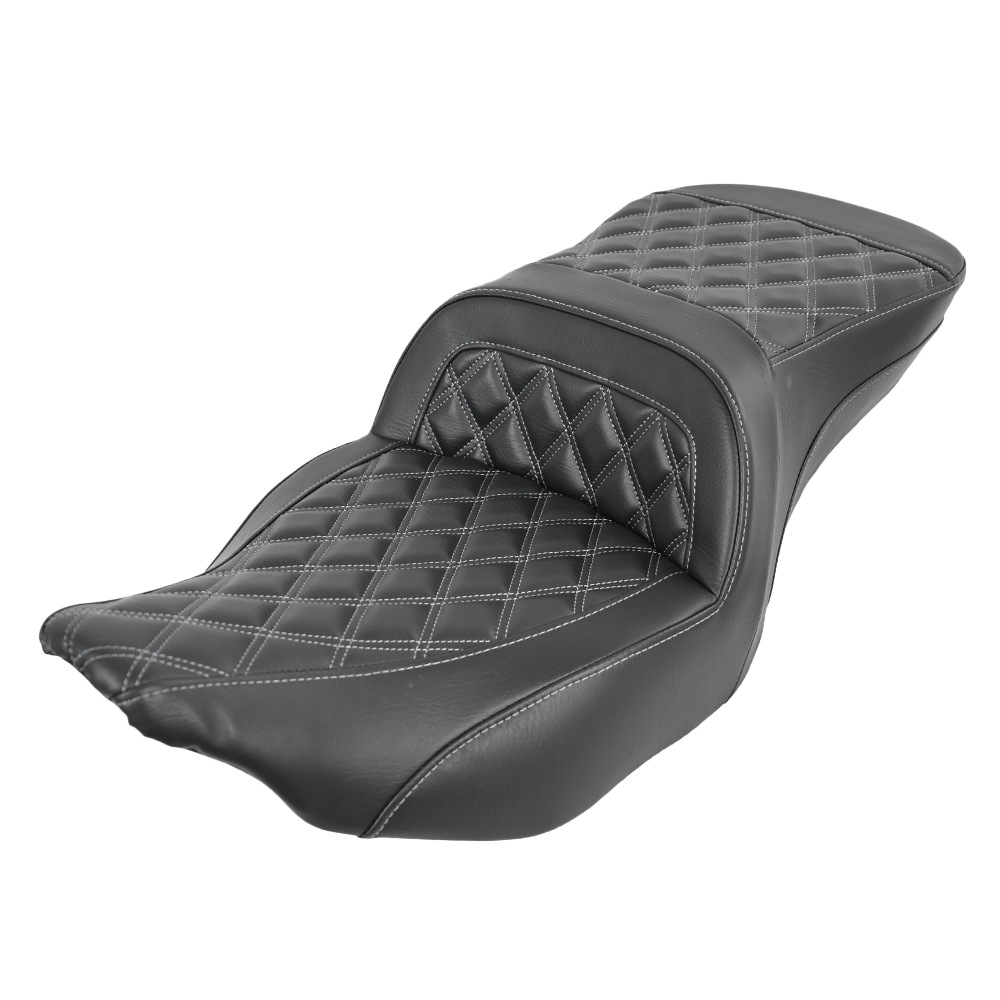 Motorcycle Seat Cushion Suitable for Harley 23.5-25 Road Gliding, Street Gliding, Road King Step Sofa Seat Cushion