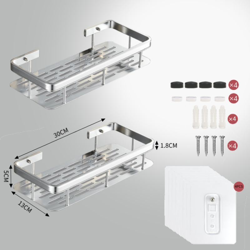 FUENTE Rack de almacenamiento de baño de fábrica ponche libre baño estante de la esquina cuarto de ducha inodoro triángulo rack
