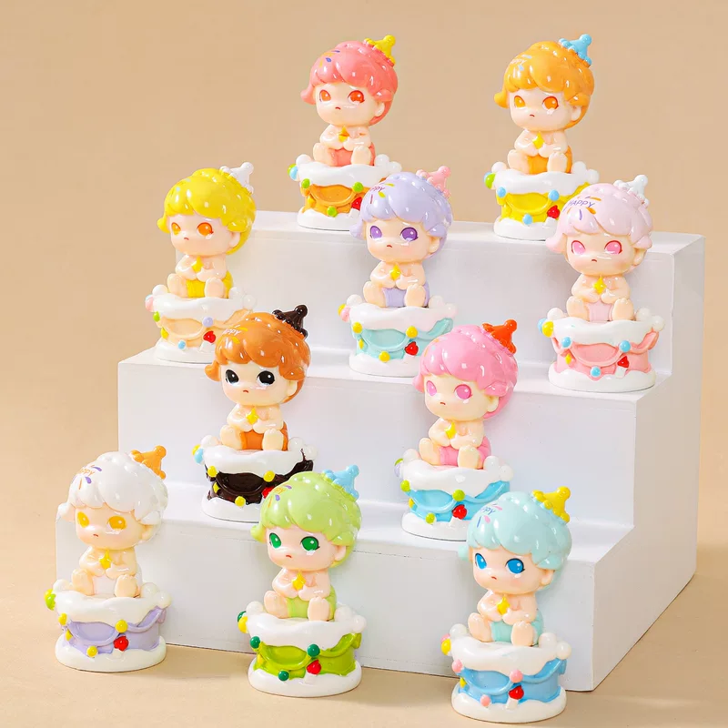 Niche cute Didi birthday cake cute doll live broadcast pairing blind bag desktop decoration ornaments high-end sense