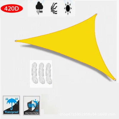 waterproof and sun-proof, providing shade, Avtomobil yan çətirləri - fluorescent-yellow-2x2x2m