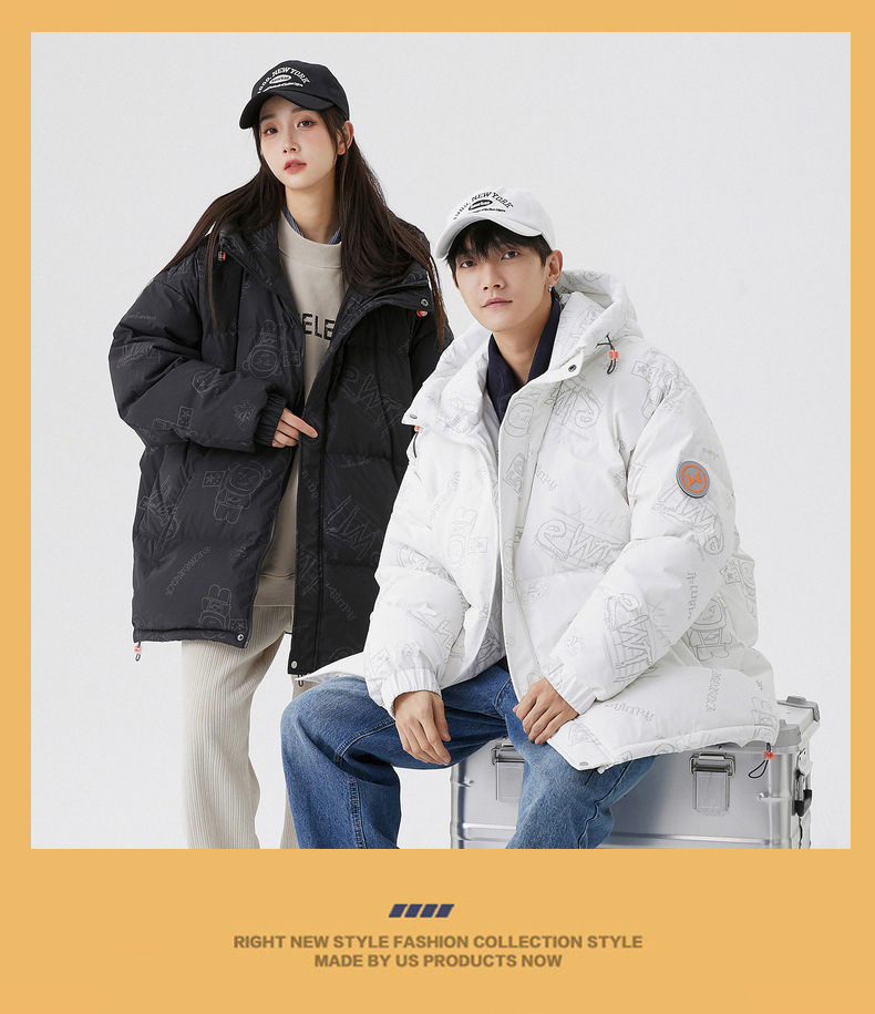 Men's Puffer Jacket Winter Coat For Couples Duck Down Warm_voghion.com