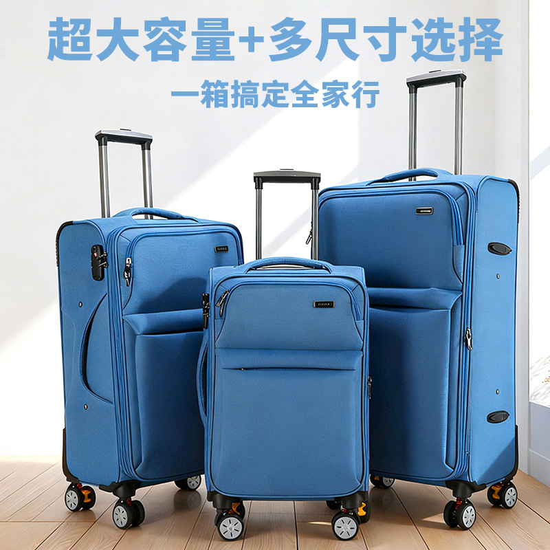 Maleta de tela Oxford, maleta de viaje de estudiantes de alta capacidad, maleta de embarque, maleta de embarque, maleta de viaje de estudiantes de alta capacidad