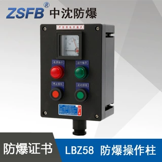 浙江中沈LBZ58A2B1D2防爆操作柱2指示灯2按钮1仪表防爆防腐控制箱