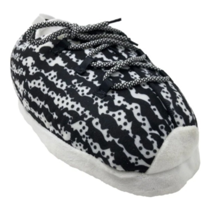 Tiktok mismo estilo parodia zapatos de grasa Coco pareja Zapatillas de algodón volver al futuro casa piso Kang hebilla 1 zapatos de algodón