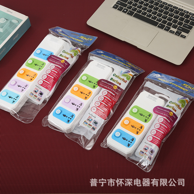 Panel de color de comercio exterior placa de conexión de inserción estándar americano dos pequeños paquetes de enchufe de estilo británico europeo