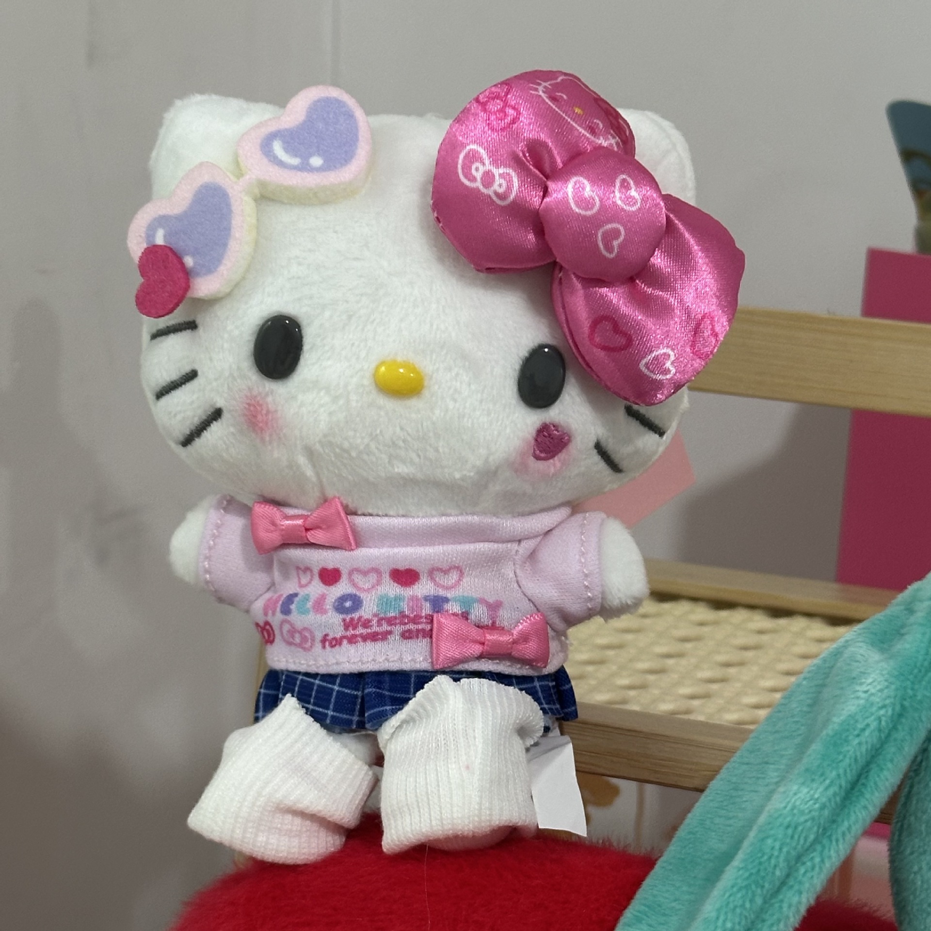 Amor hellokitty muñeca colgante llavero colgante bolsas de regalo bolsas de peluche lindo muñeca colgante lindo