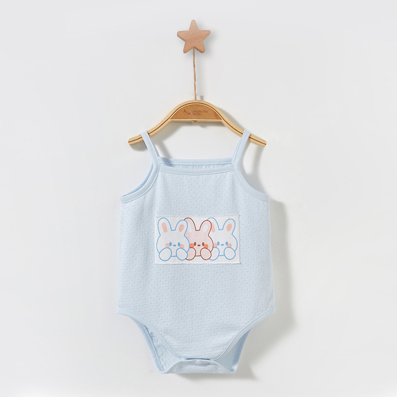 Pelele de bebé de verano, fino, sin mangas, ropa de dormir, conjunto de verano, body triangular unisex para recién nacido, ropa de bebé image 8