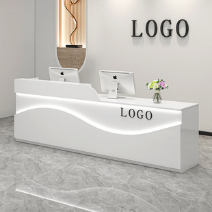 Wholesale Cashier Shop Small Bar Counter Plaque Beauty Salon Barber Shop Company Front Desk Reception Desk with
