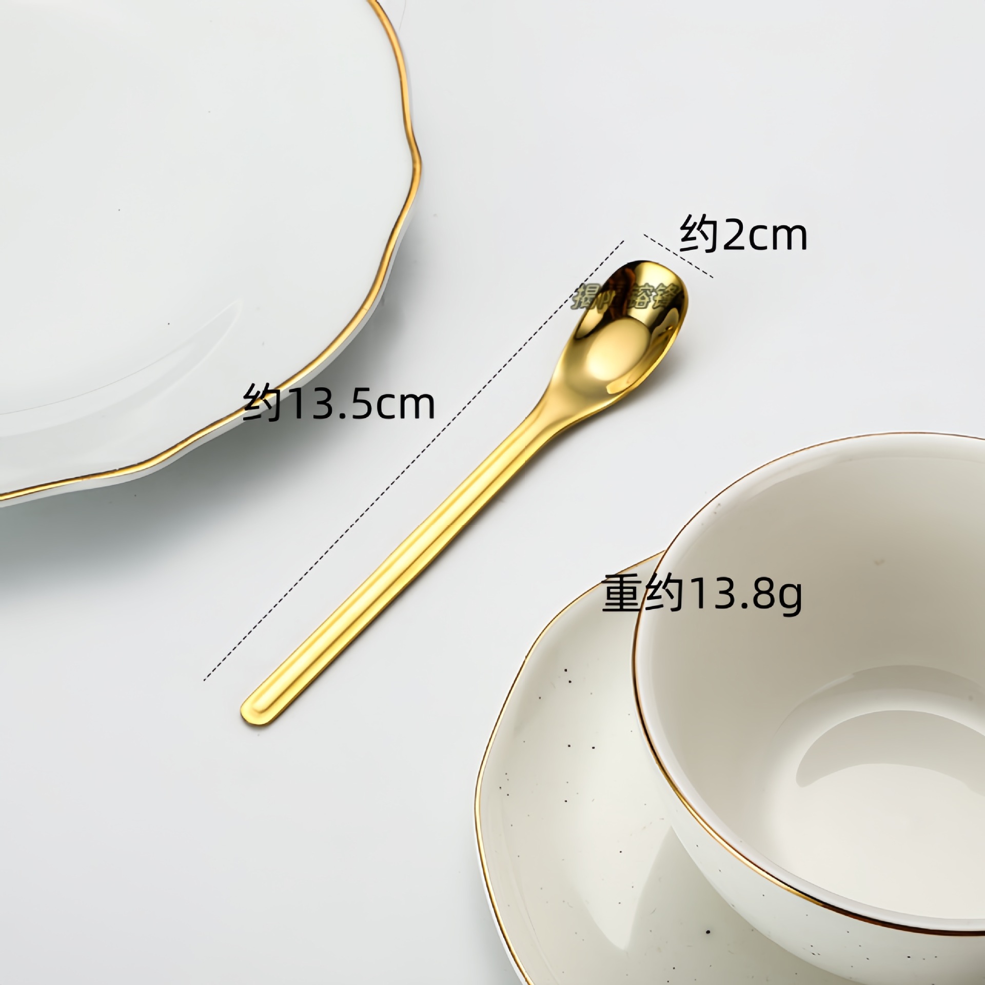304 Stainless Steel Ingot Ice Wholesale Creative Small Seasoning Coffee Dessert Honey Stirring Spoon_voghion.com