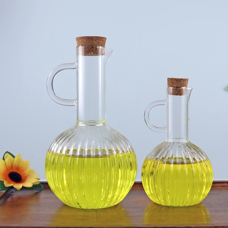 Recipiente para aceite de borosilicato de alta resistencia, botella de vidrio resistente al calor para almacenar aceite, recipiente para aceite comestible, botella para salsa de soja, artículos de cocina, botella para condimentos.