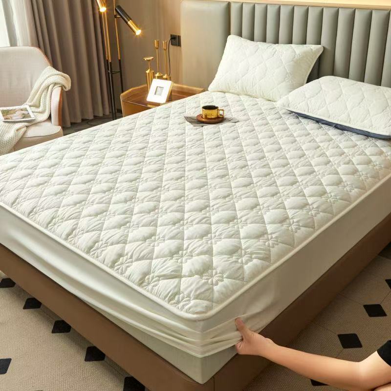 Class a Waterproof Urine-Proof Thickeneded Bed Sheet Cover Single-Piece Bed Cover Bed Cover Simmons Mattress Protector Anti-Slip Dust Cover
