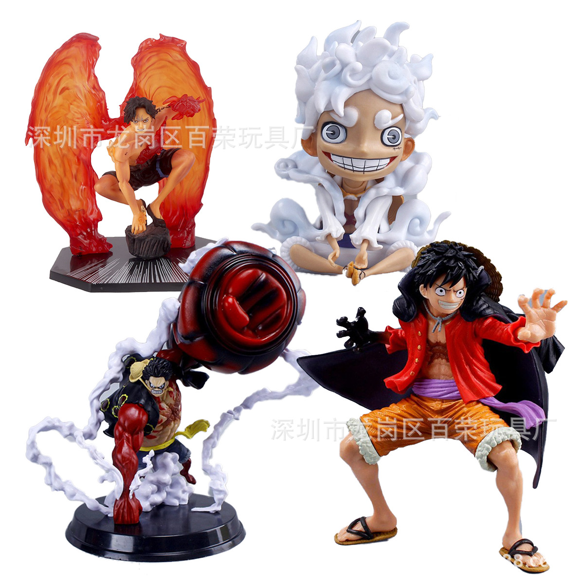 Straw Hat Group One Piece Hand Ornaments Luffy Solon Female Emperor GK Scene Ornaments Character Model Animation Doll Batch
