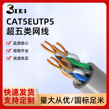 超五类网线CAT5EUTP5国标工程POE监控双绞线 网线超5类网络线-阿里巴巴