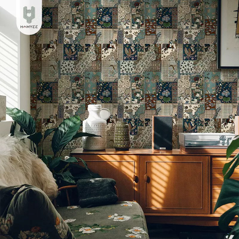 个性神域图案贴纸背景墙壁纸PVC宿舍墙纸即时贴墙布批发wallpaper