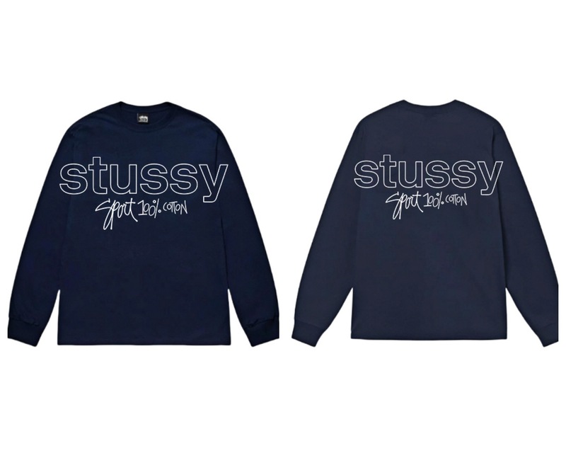 stussy斯图西2025新款男女长袖长恤秋季男女宽松260g重磅高品质|undefined
