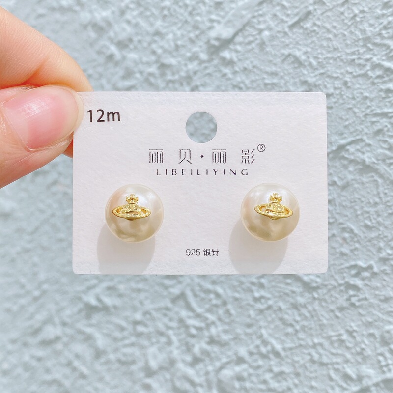 Liyin/Libeliying 新しいパール蝶のイヤリング女性のためのライト高級優しい気質シンプルなイヤリングシルバー針イヤリング|undefined