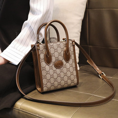 手機包斜挎小包2024新款夏季迷你托特包復古手提琴譜包時尚單肩包