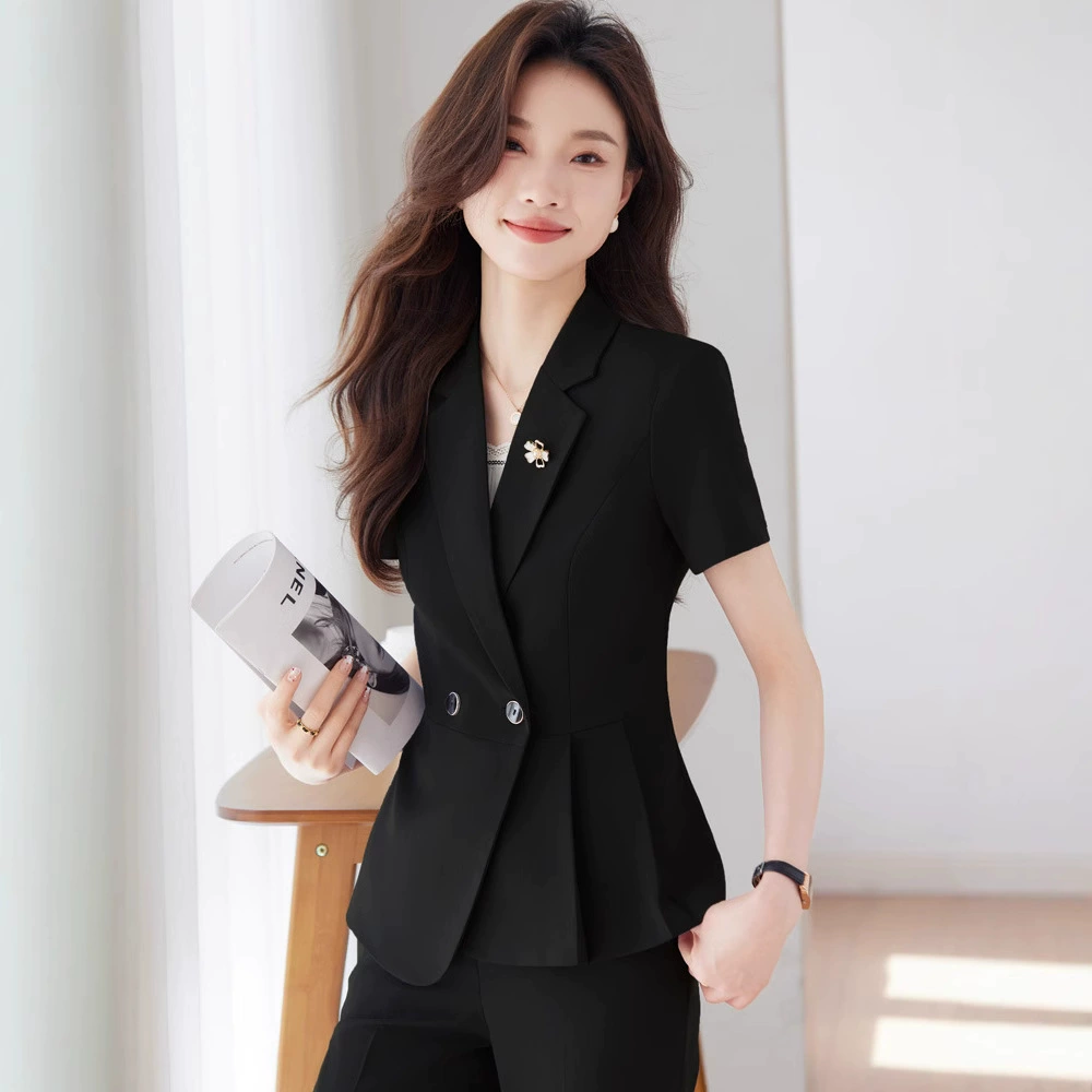 Летний комплект, украшения для работы, тонкий классический костюм-пиджак