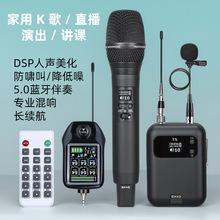 恩平朗声工厂高端无线麦克风蓝牙话筒唱歌专用万能通用一拖二U段