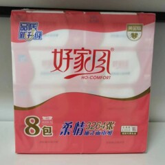好家風ティッシュペーパー XLサイズ 410枚入り 8パック 大容量 家庭用お得なパック プル式