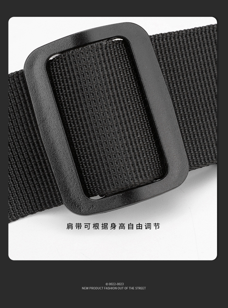 Men's large-capacity bag, nylon fabric single-shoulder bag, new business commuting crossbody bag, vertical small bag, hand-held men's bag undefined