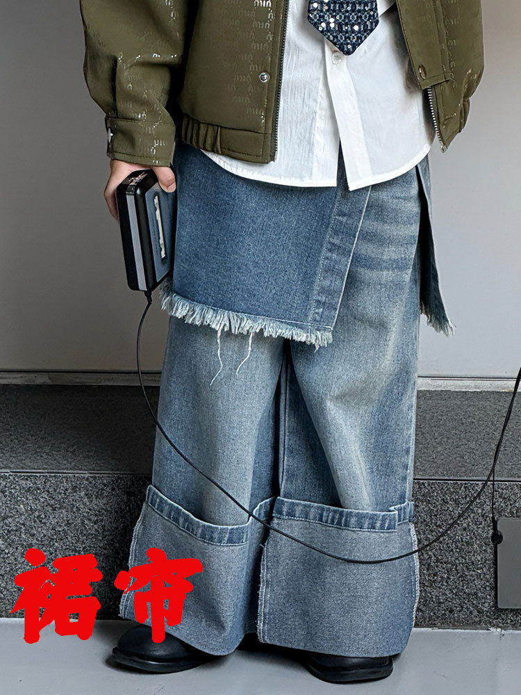 25611 синяя джинсовая занавеска P