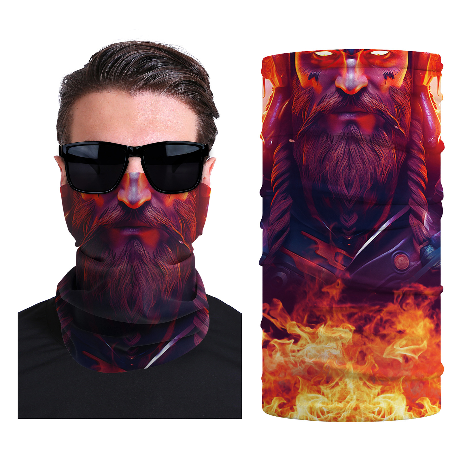 Xun hui transfronterizo media cara cráneo bufanda mágica sombrilla de viaje al aire libre máscara de equitación cuello de protección uv