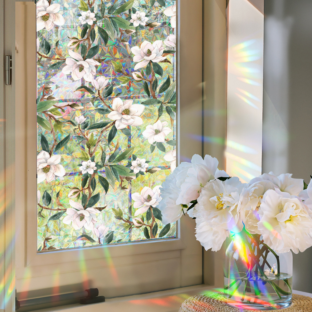 140g Weight Glass paster Home Textiles & Decor Type PVC Material Leaf Pattern Casual, Pastoral Style Casual Pastoral Leaf PVC Glass Paster Wall Art 56