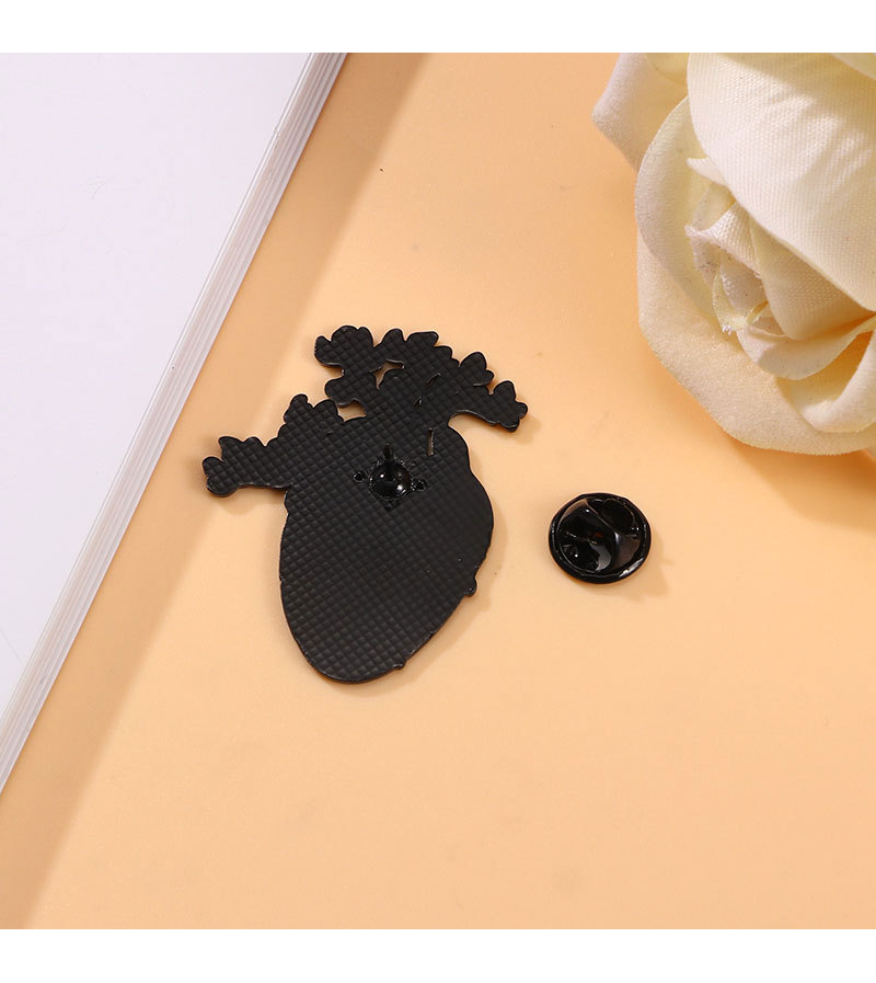 Enamel Design Cute Pin Heart Tree Heart Shape Alloy Enamel Unisex Brooches