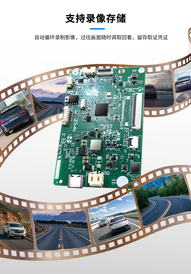 2.4G wireless transmission and reception kit for dashcam signal amplification, development and customization of various encoding schemes