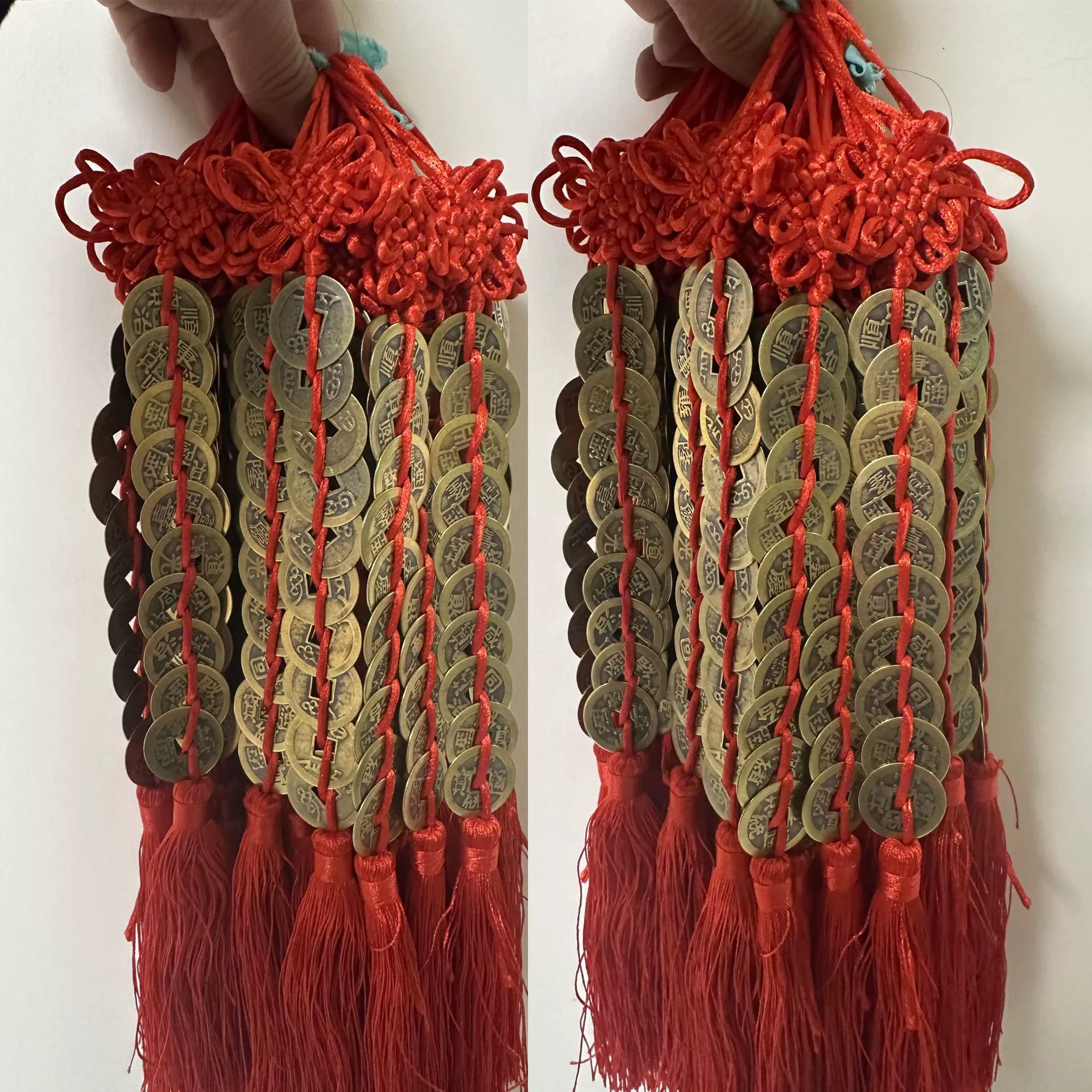 Подвеска в виде монеты с пятью императорами, настоящее медное украшение для салона автомобиля, подвеска для автомобиля, китайский узел, медная монета, чистая медь, уличный киоск Иу