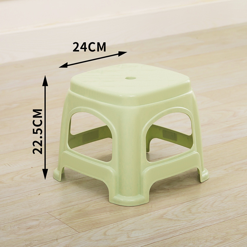 Taburetes de plástico sala de estar doméstica gruesa taburetes de mesa de comedor para adultos taburetes económicos sillas de goma fabricantes taburetes altos idea simple
