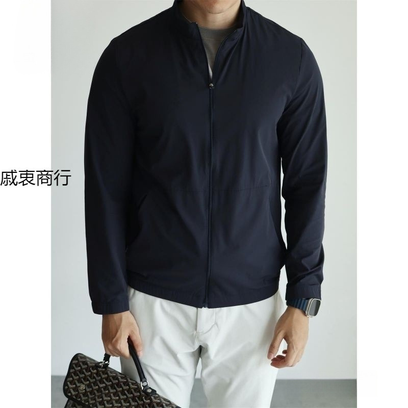 Hardcore Thin Jacket with Small Stand-Up Collar, Cool and Breathable, Quick-Drying, Portable, Spring/Summer, Palm Tree Color, Night Sea Blue, Light Mist Gray Hardcore Thin Jacket with Small Stand-Up Collar, Cool and Breathable, Quick-Drying, Portable, Spring/Summer, Palm Tree Color, Night Sea Blue, Light Mist Gray
