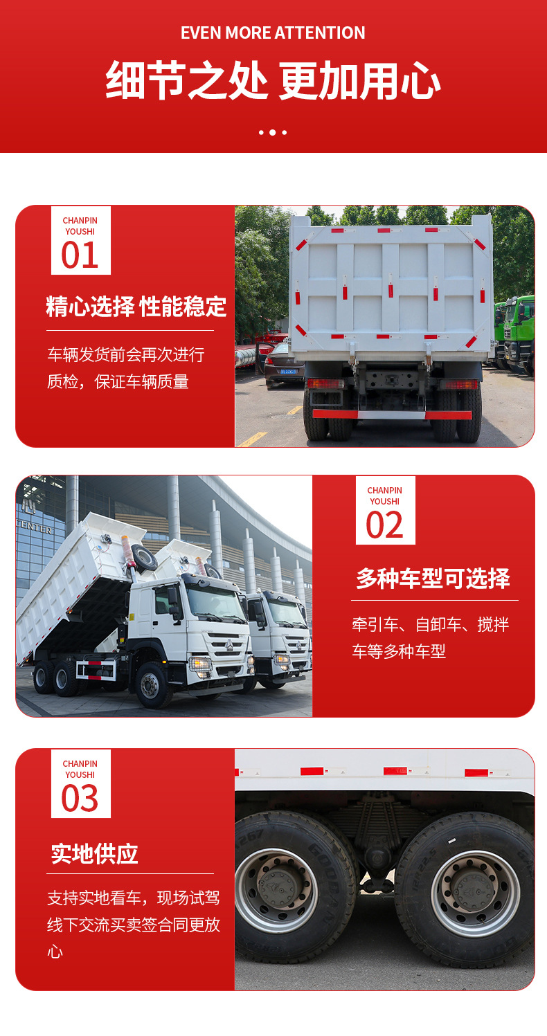 Cross-Border Export of China Heavy Truck Group's Hohan Nx Dump Truck, Cross-Border Engineering Vehicle, 6X4 Dump Truck, Rear-Dump Truck