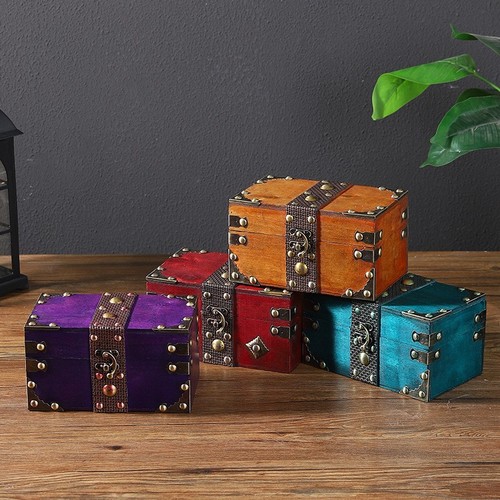 Factory-made European-style vintage distressed small box, storage organizer, jewelry box, accessory packaging, gift box—wholesale