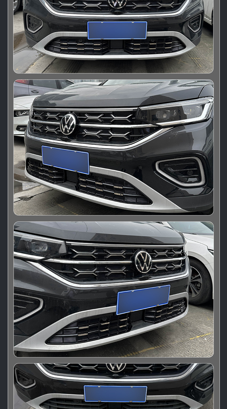 Volkswagen 23-26 models 25 Tayron insect-proof net with special clips for front grille and bumper, decorative modification accessories