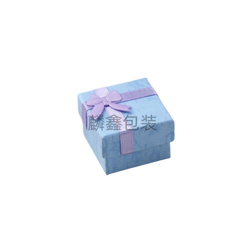 4 * 4 caja de embalaje de joyería pendientes anillo caja de papel arco pendientes caja de regalo de joyería venta caliente transfronteriza