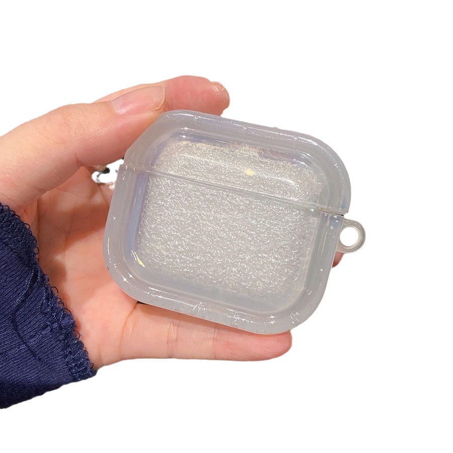 Materiales adecuados para cascas de auriculares de dibujos animados de Apple, cascas de auriculares, airpods de 4 generaciones cuadrados, marco de foto de doble anillo, protección pro3 image 6